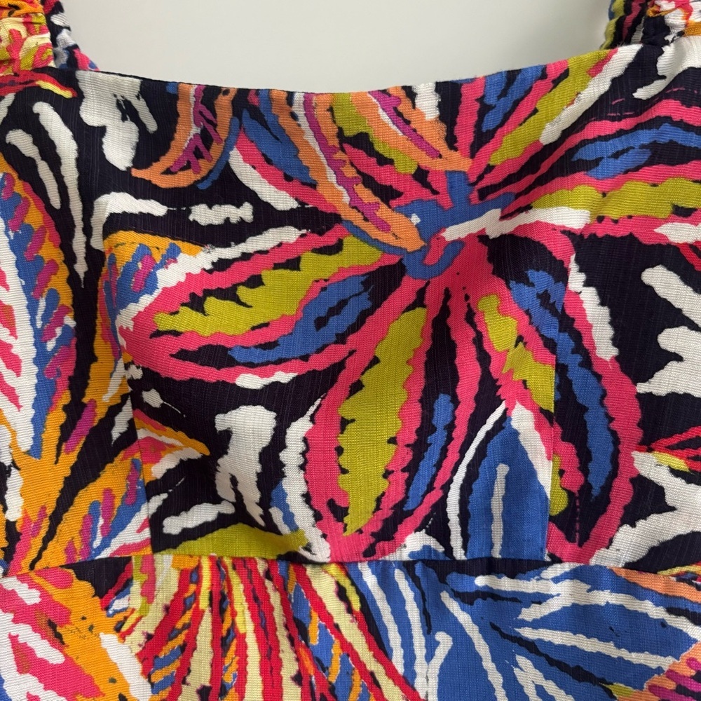 ❤️2/$15 or 3/$21❤️Colorful Floral Women's Crop Top, Size L - Picture 4 of 10